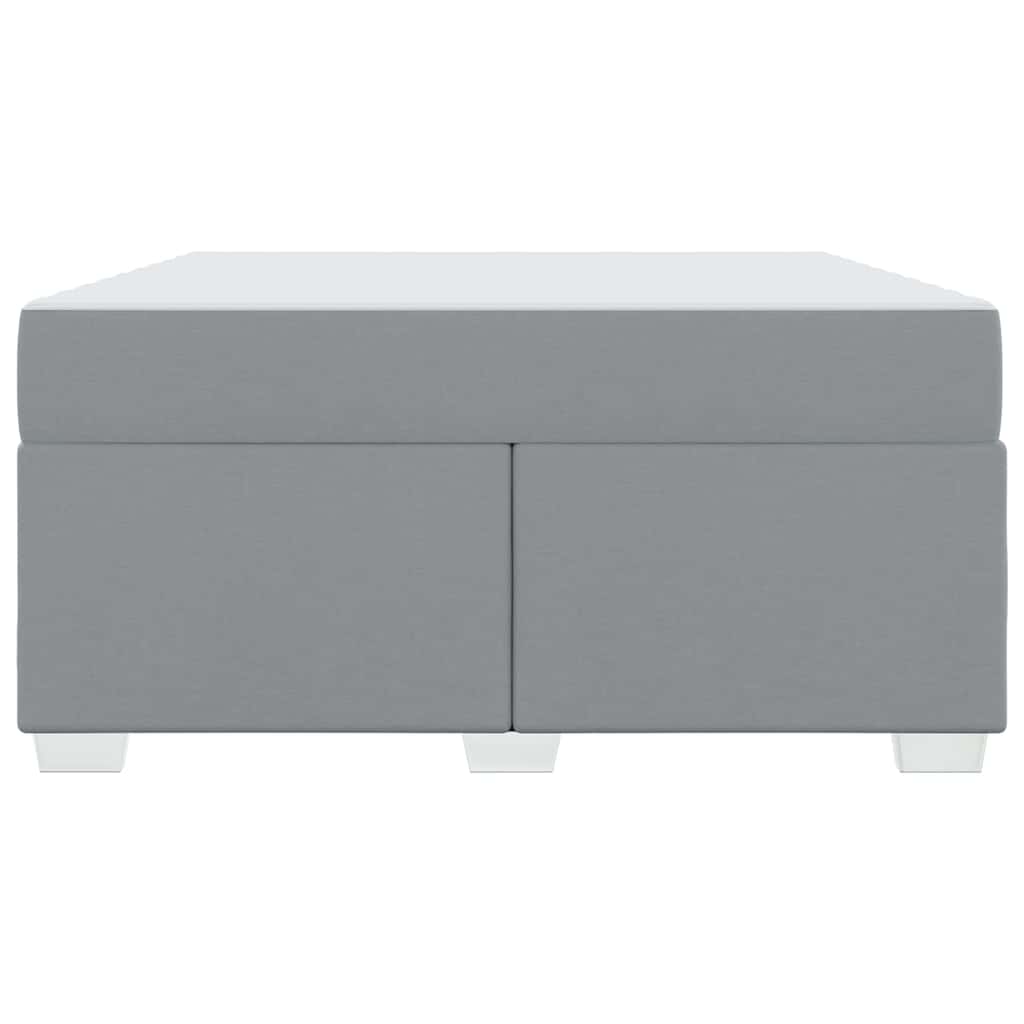 Bedframe met matras Lichtgrijs 140 x 200 cm Stof is nu te koop bij PeponiXL, paradijselijk wonen!