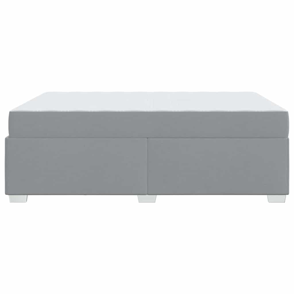 Bedframe met matras Lichtgrijs 140 x 200 cm Stof is nu te koop bij PeponiXL, paradijselijk wonen!