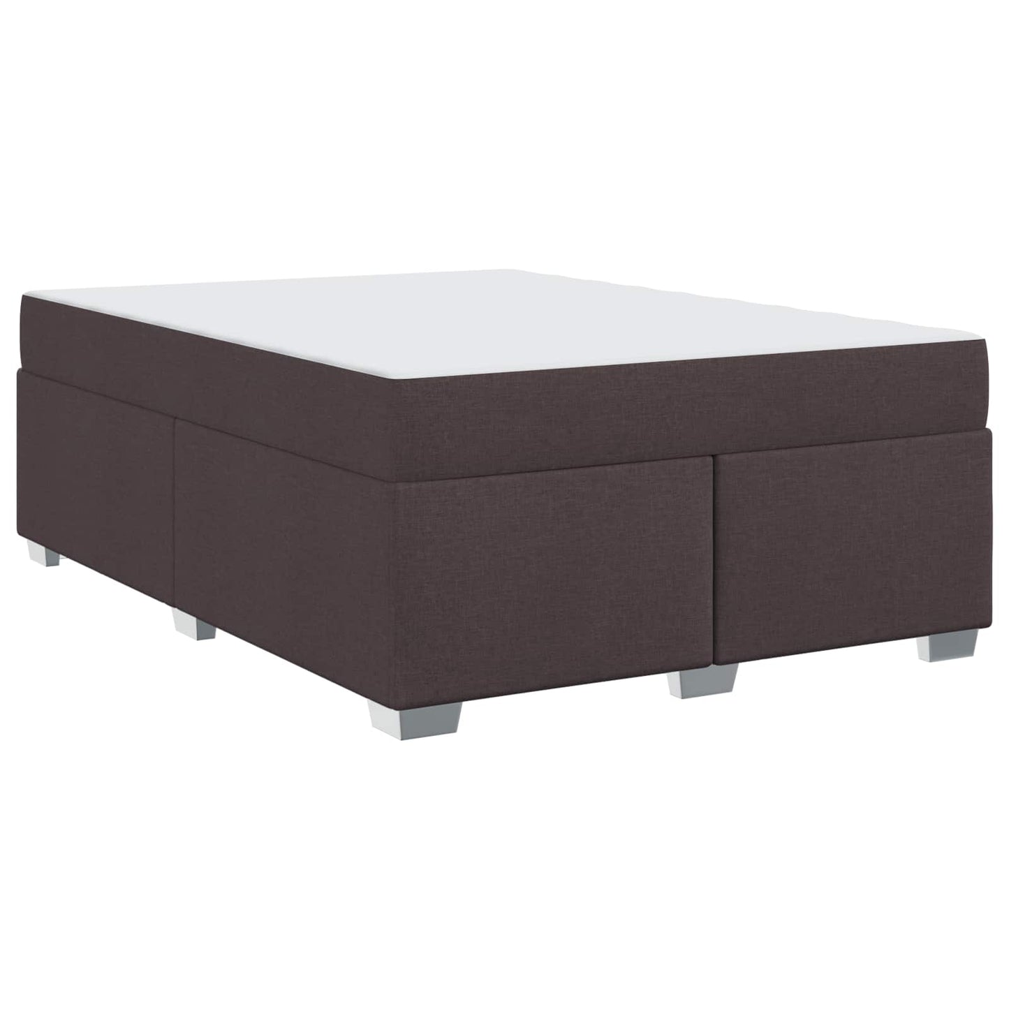 Bedframe met matras Donkerbruin 160 x 200 cm Stof is nu te koop bij PeponiXL, paradijselijk wonen!