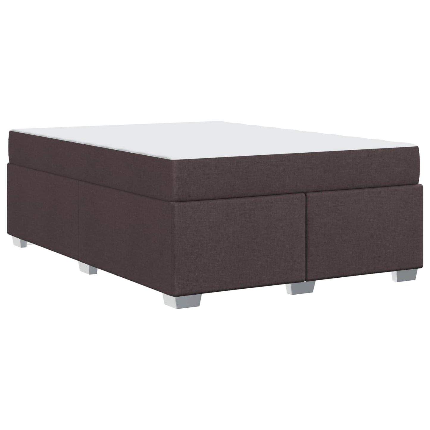 Bedframe met matras Donkerbruin 160 x 200 cm Stof is nu te koop bij PeponiXL, paradijselijk wonen!
