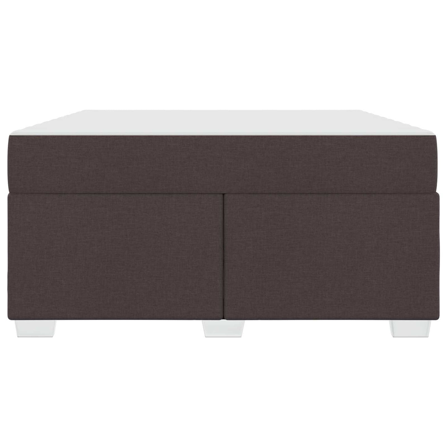 Bedframe met matras Donkerbruin 160 x 200 cm Stof is nu te koop bij PeponiXL, paradijselijk wonen!
