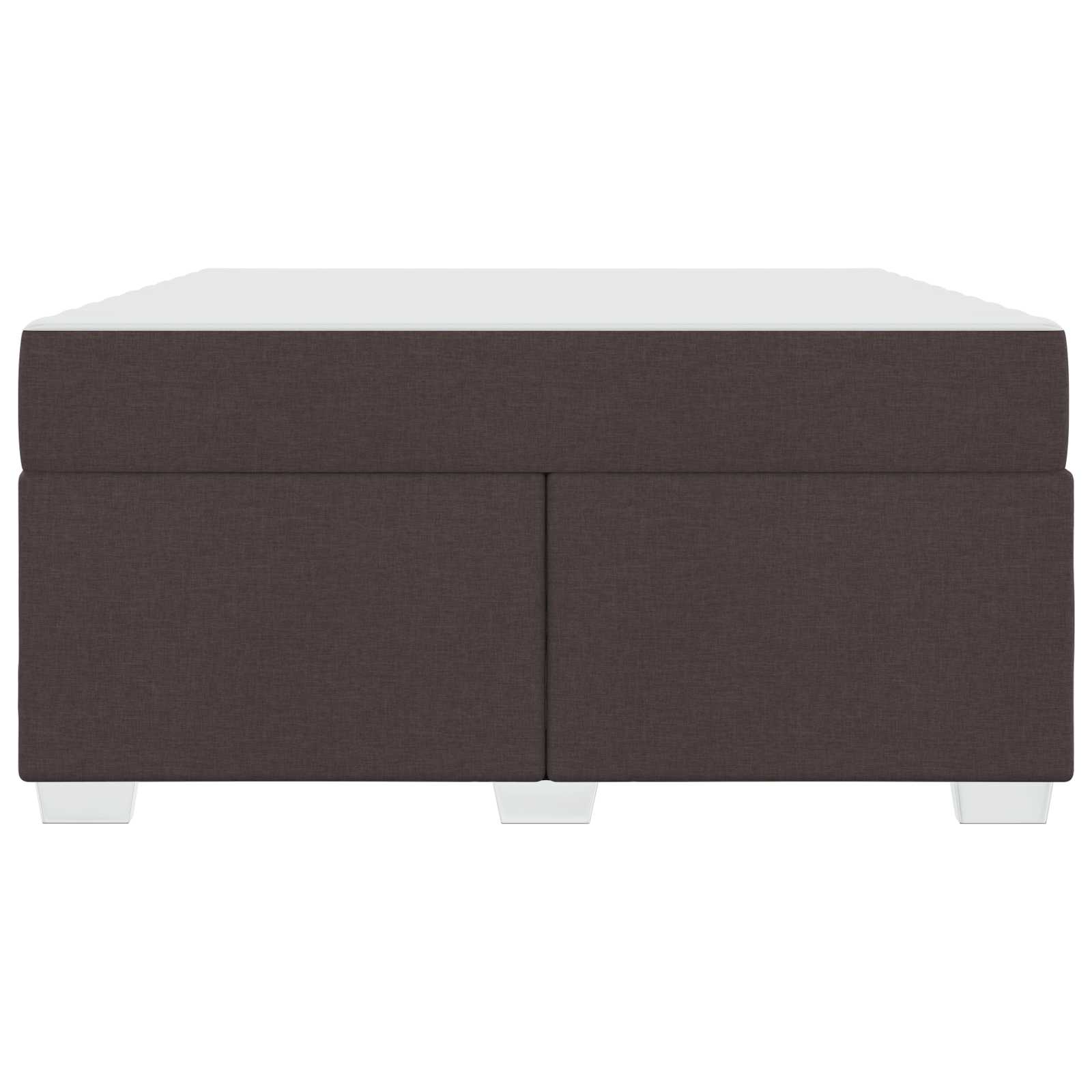 Bedframe met matras Donkerbruin 160 x 200 cm Stof is nu te koop bij PeponiXL, paradijselijk wonen!