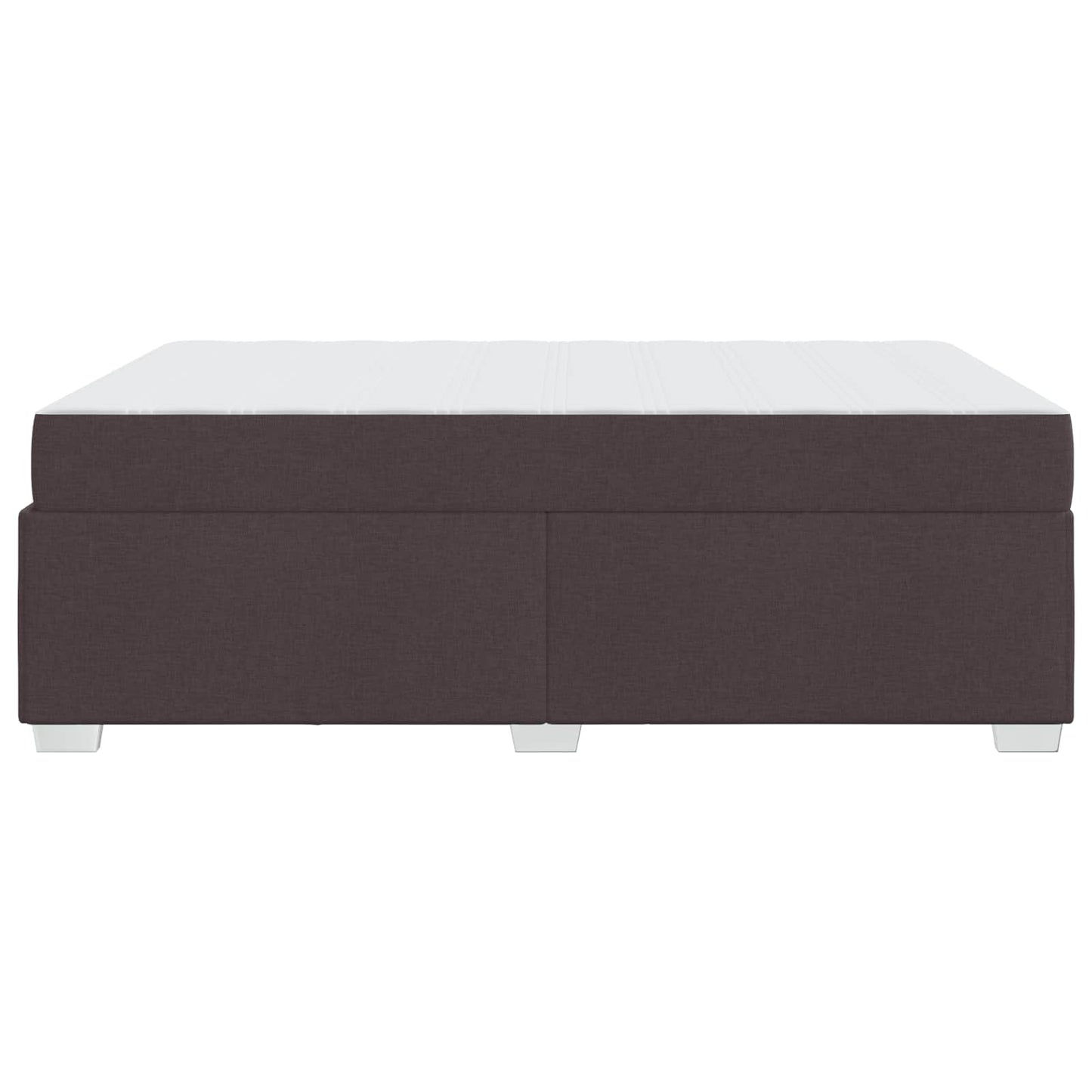 Bedframe met matras Donkerbruin 160 x 200 cm Stof is nu te koop bij PeponiXL, paradijselijk wonen!