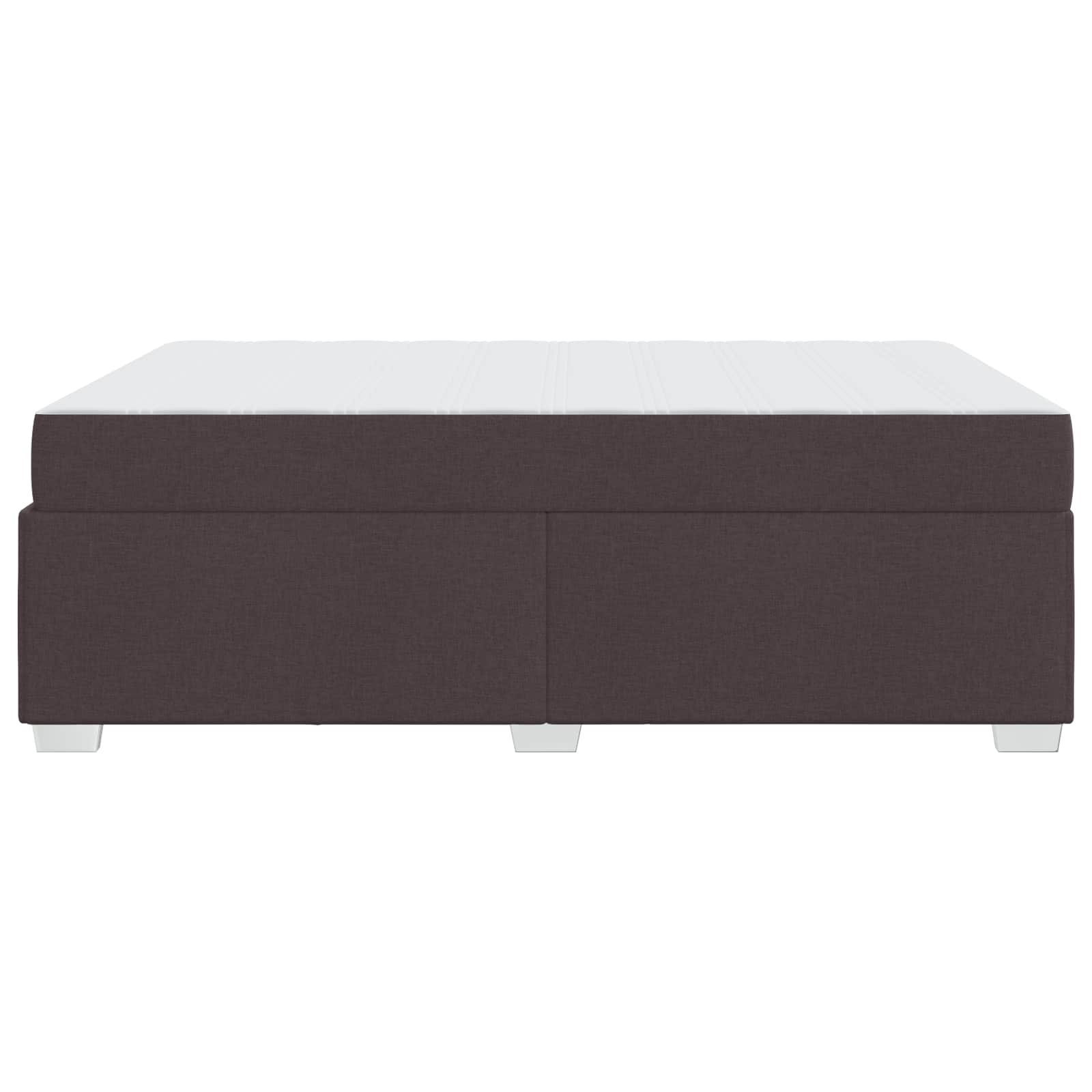 Bedframe met matras Donkerbruin 160 x 200 cm Stof is nu te koop bij PeponiXL, paradijselijk wonen!