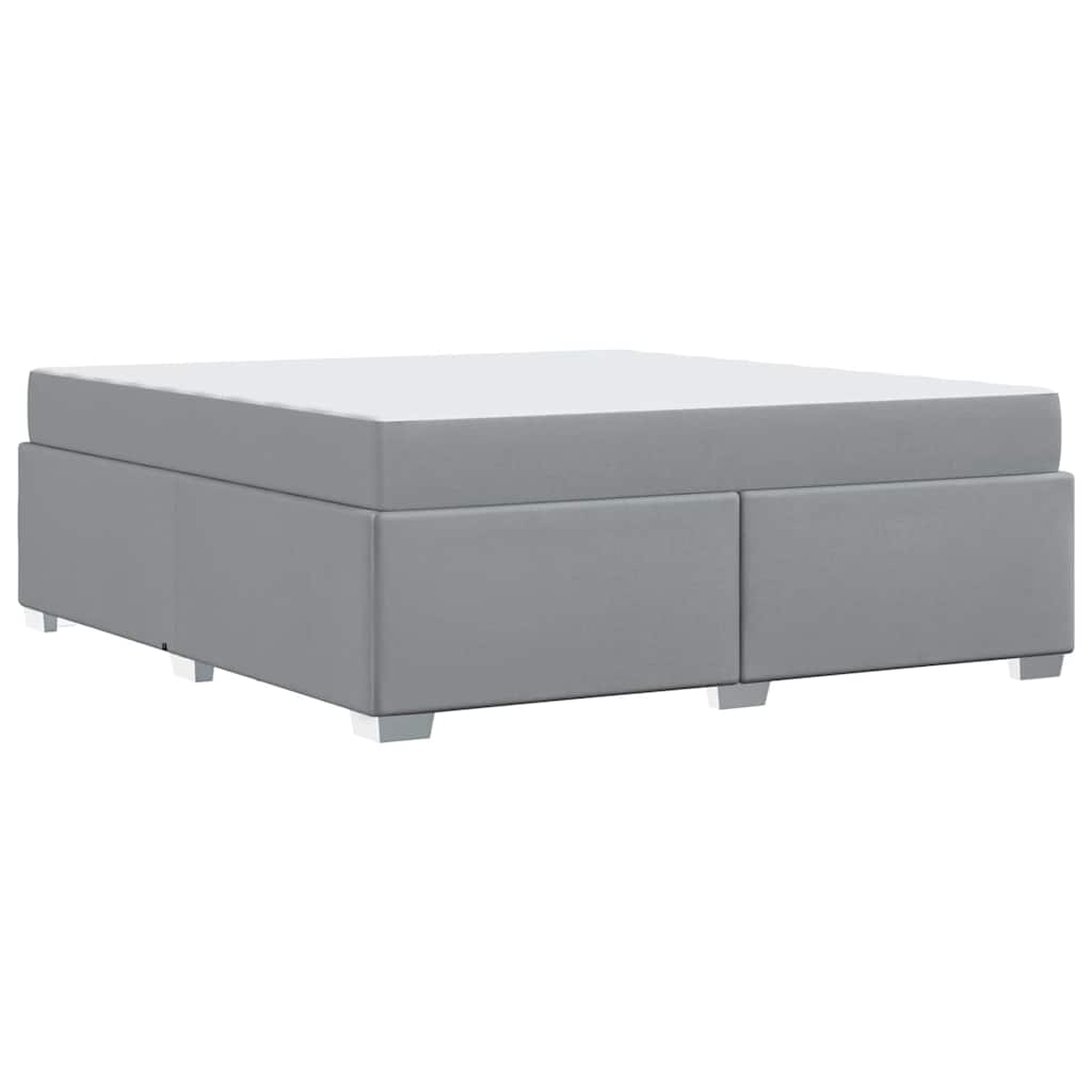 Bedframe met matras Lichtgrijs 180 x 200 cm Stof is nu te koop bij PeponiXL, paradijselijk wonen!