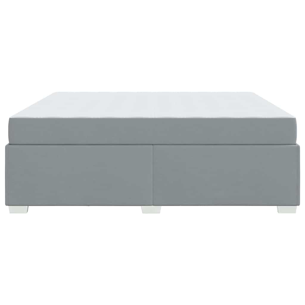 Bedframe met matras Lichtgrijs 180 x 200 cm Stof is nu te koop bij PeponiXL, paradijselijk wonen!