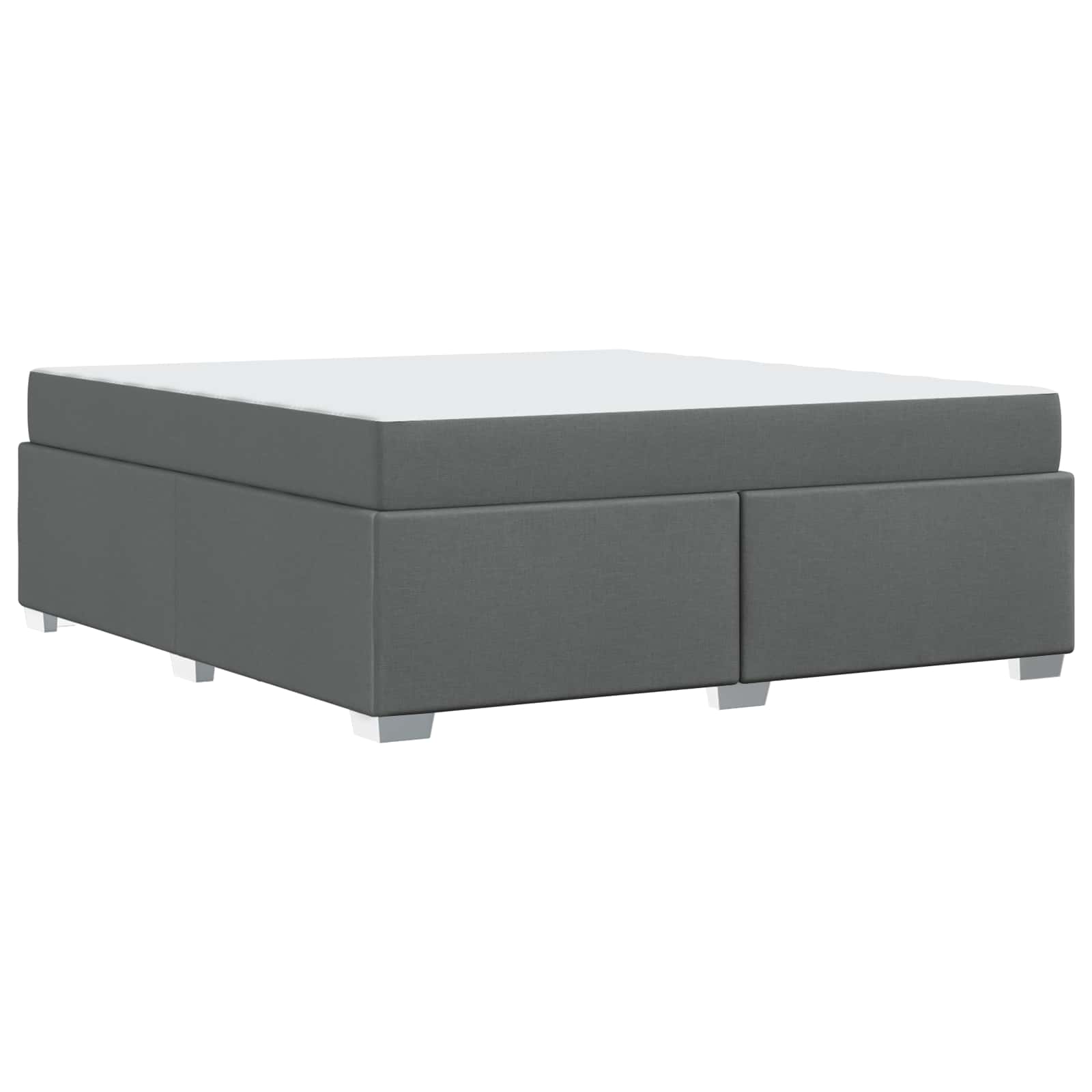 Bedframe met matras Donkergrijs 180 x 200 cm Stof is nu te koop bij PeponiXL, paradijselijk wonen!