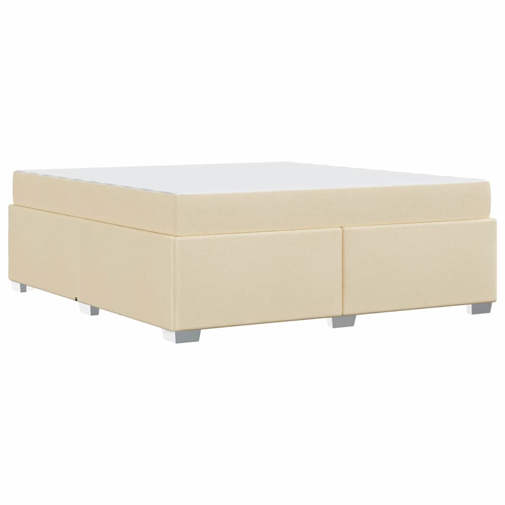 Bedframe met matras Crème 180 x 200 cm Stof is nu te koop bij PeponiXL, paradijselijk wonen!
