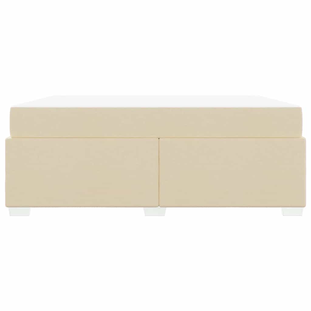 Bedframe met matras Crème 180 x 200 cm Stof is nu te koop bij PeponiXL, paradijselijk wonen!