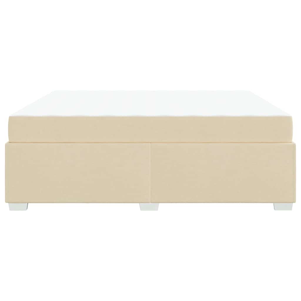 Bedframe met matras Crème 180 x 200 cm Stof is nu te koop bij PeponiXL, paradijselijk wonen!