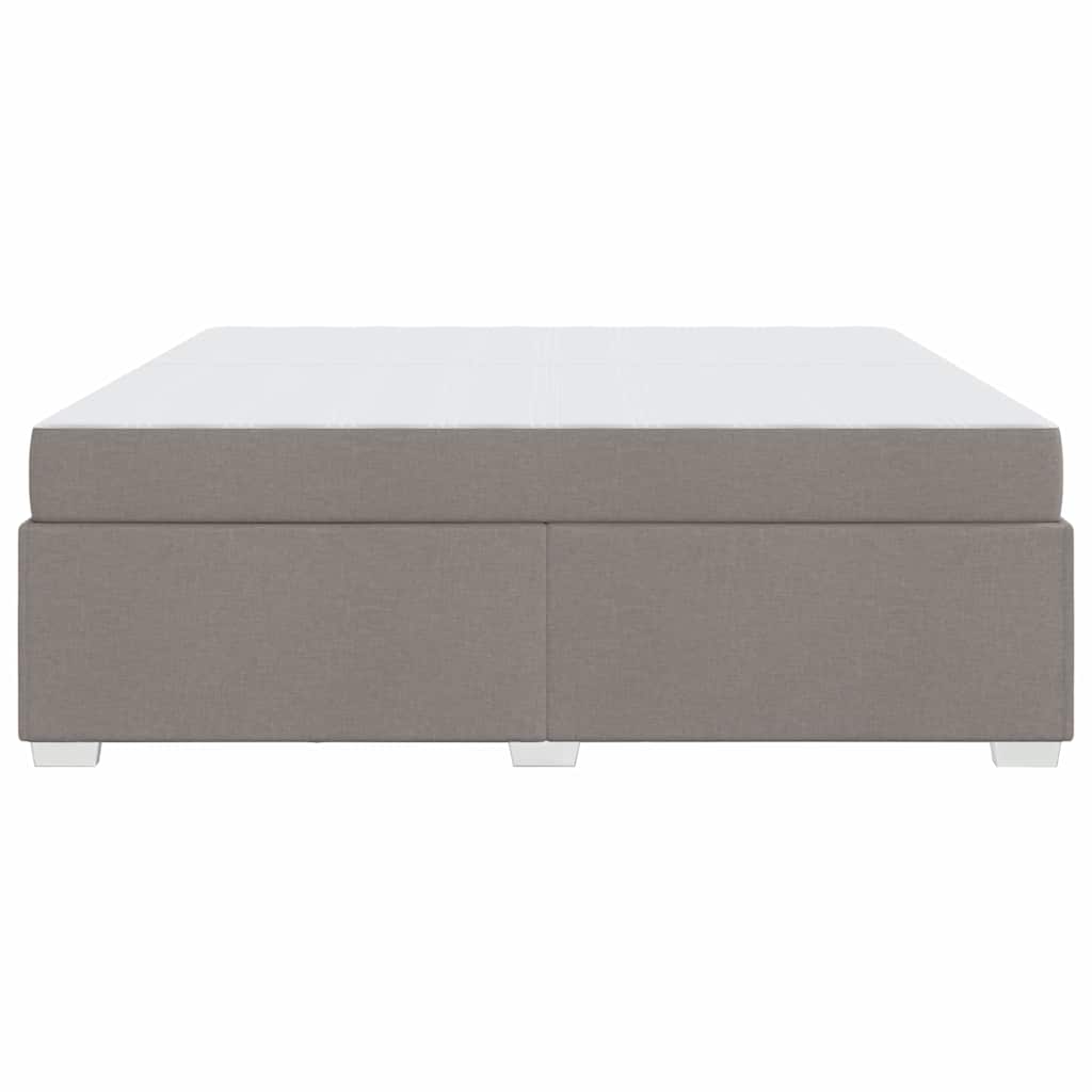 Bedframe met matras Taupe 200 x 200 cm Stof is nu te koop bij PeponiXL, paradijselijk wonen!