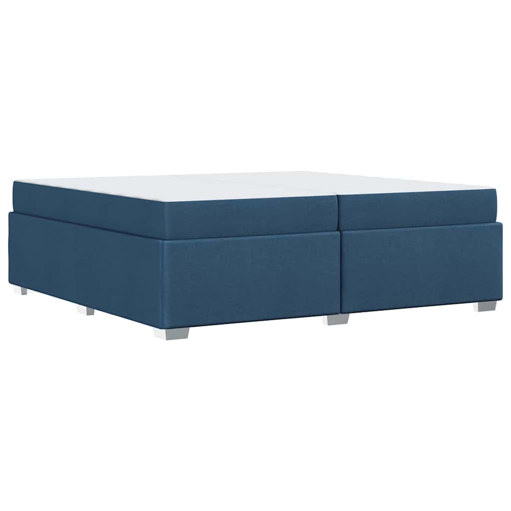 Bedframe met matras Blauw 200 x 200 cm Stof is nu te koop bij PeponiXL, paradijselijk wonen!
