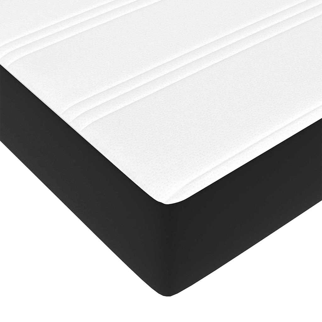 Bedframe met matras Zwart 80 x 200 cm Stof is nu te koop bij PeponiXL, paradijselijk wonen!