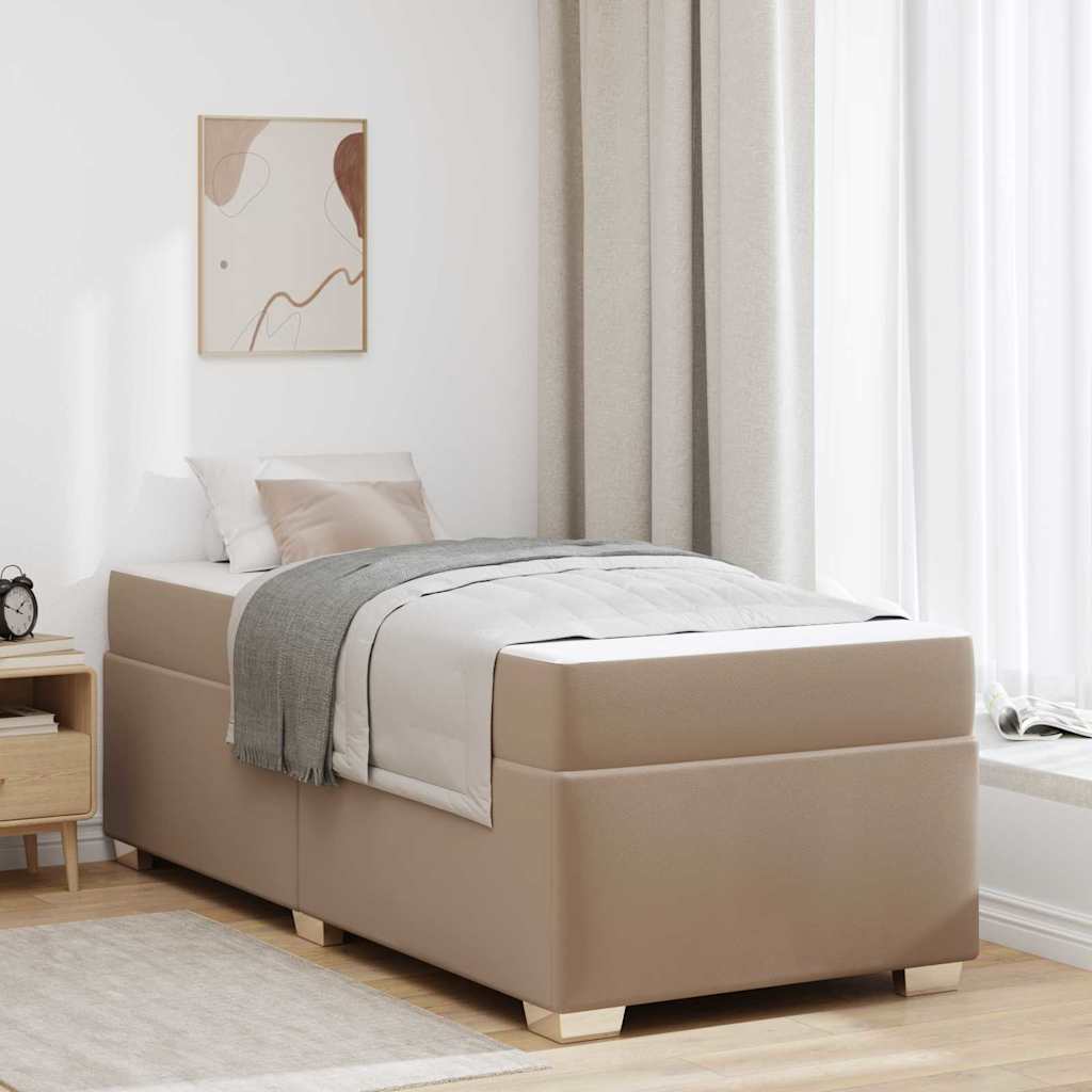 Bedframe met matras Cappuccino 80 x 200 cm Stof is nu te koop bij PeponiXL, paradijselijk wonen!