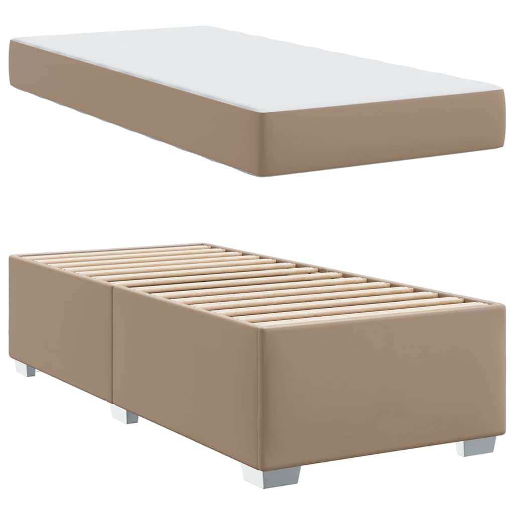 Bedframe met matras Cappuccino 80 x 200 cm Stof is nu te koop bij PeponiXL, paradijselijk wonen!