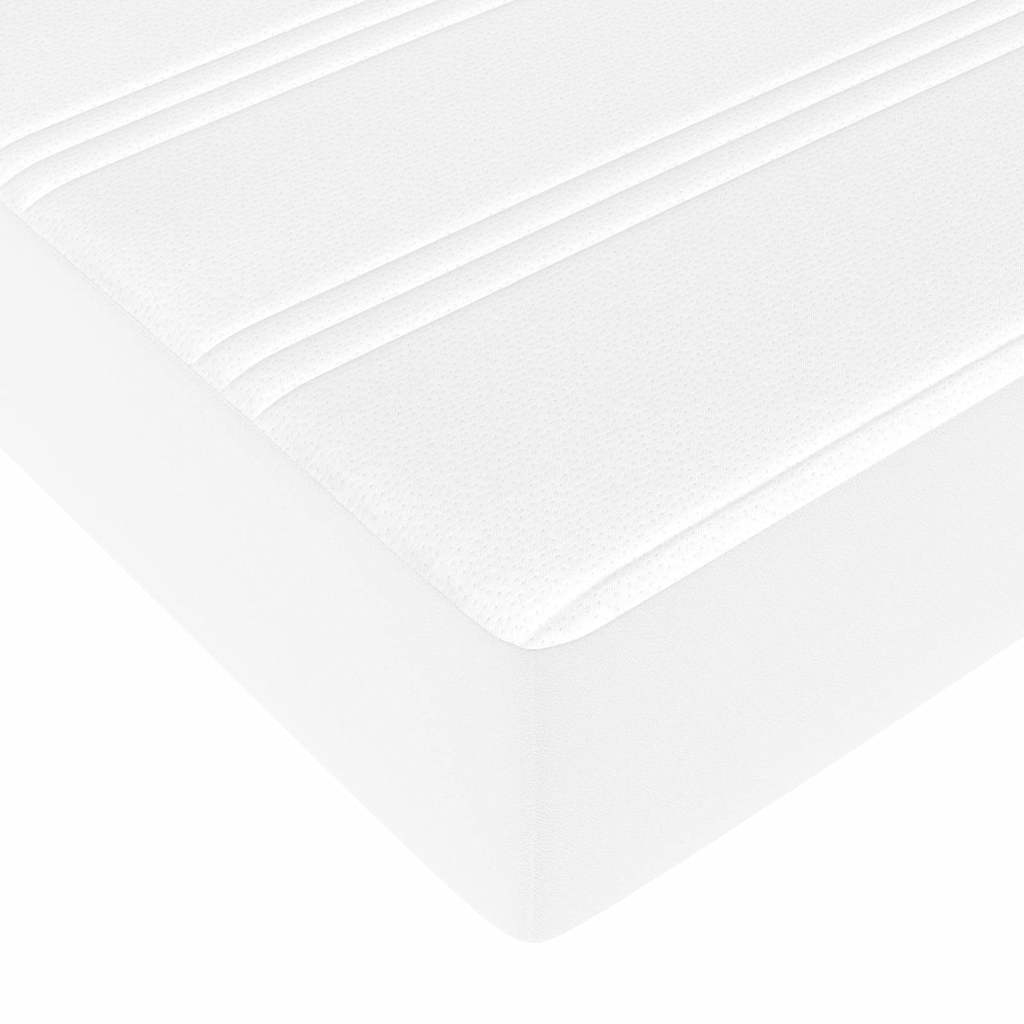Bedframe met matras Wit 90 x 190 cm Stof is nu te koop bij PeponiXL, paradijselijk wonen!