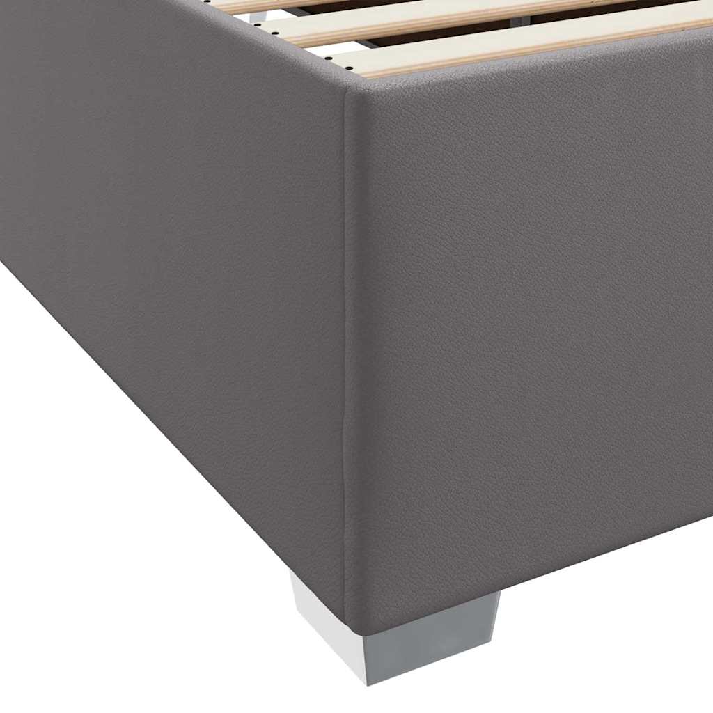 Bedframe met matras Grijs 90 x 190 cm Stof is nu te koop bij PeponiXL, paradijselijk wonen!