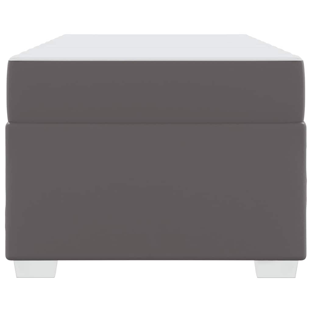 Bedframe met matras Grijs 90 x 190 cm Stof is nu te koop bij PeponiXL, paradijselijk wonen!