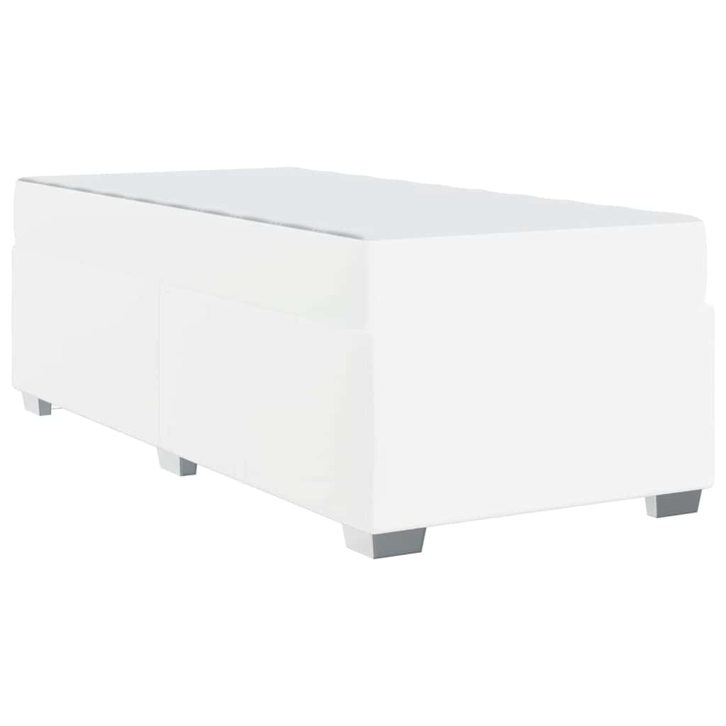 Bedframe met matras Wit 90 x 200 cm Stof is nu te koop bij PeponiXL, paradijselijk wonen!