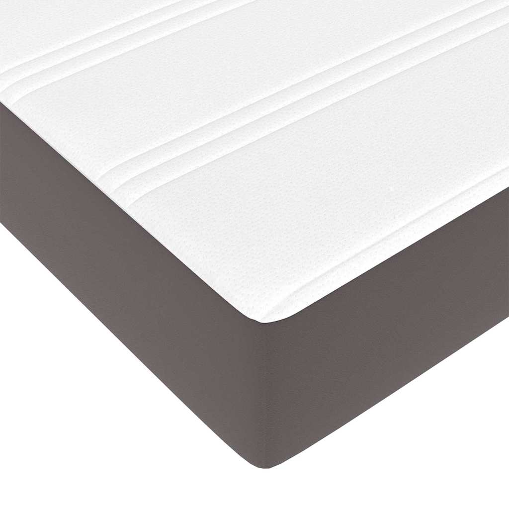 Bedframe met matras Grijs 100 x 200 cm Stof is nu te koop bij PeponiXL, paradijselijk wonen!