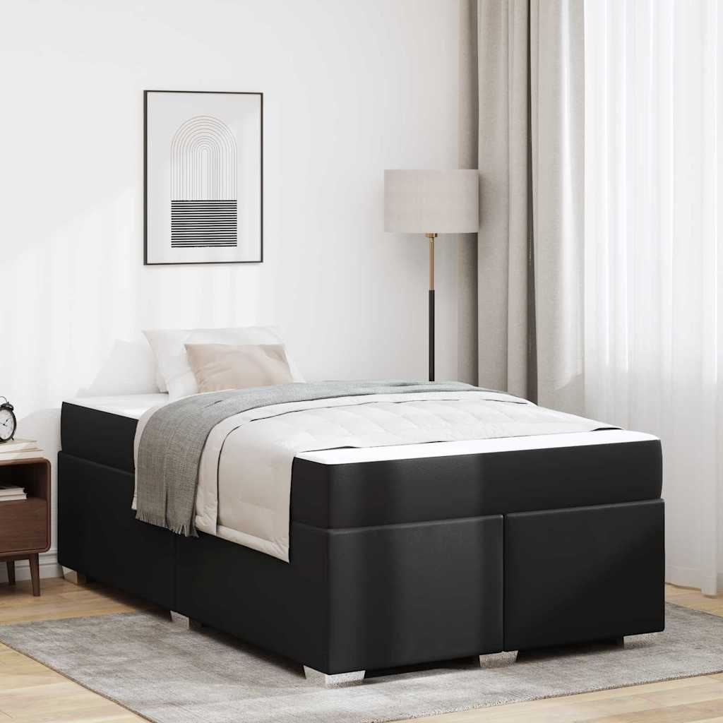 Bedframe met matras Zwart 120 x 190 cm Stof is nu te koop bij PeponiXL, paradijselijk wonen!