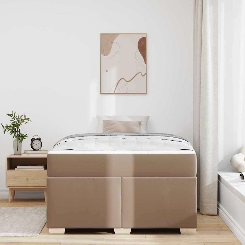 Bedframe met matras Cappuccino 120 x 190 cm Stof is nu te koop bij PeponiXL, paradijselijk wonen!