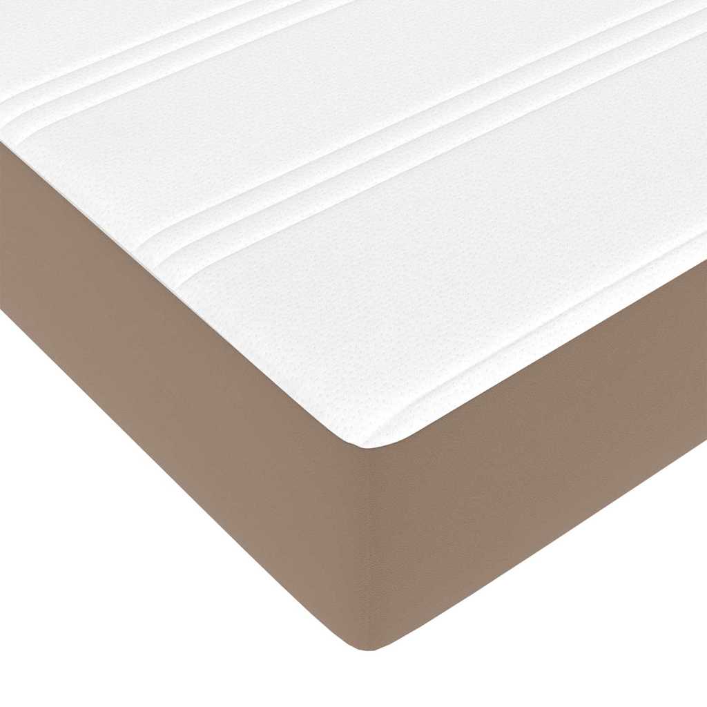 Bedframe met matras Cappuccino 140 x 200 cm Stof is nu te koop bij PeponiXL, paradijselijk wonen!