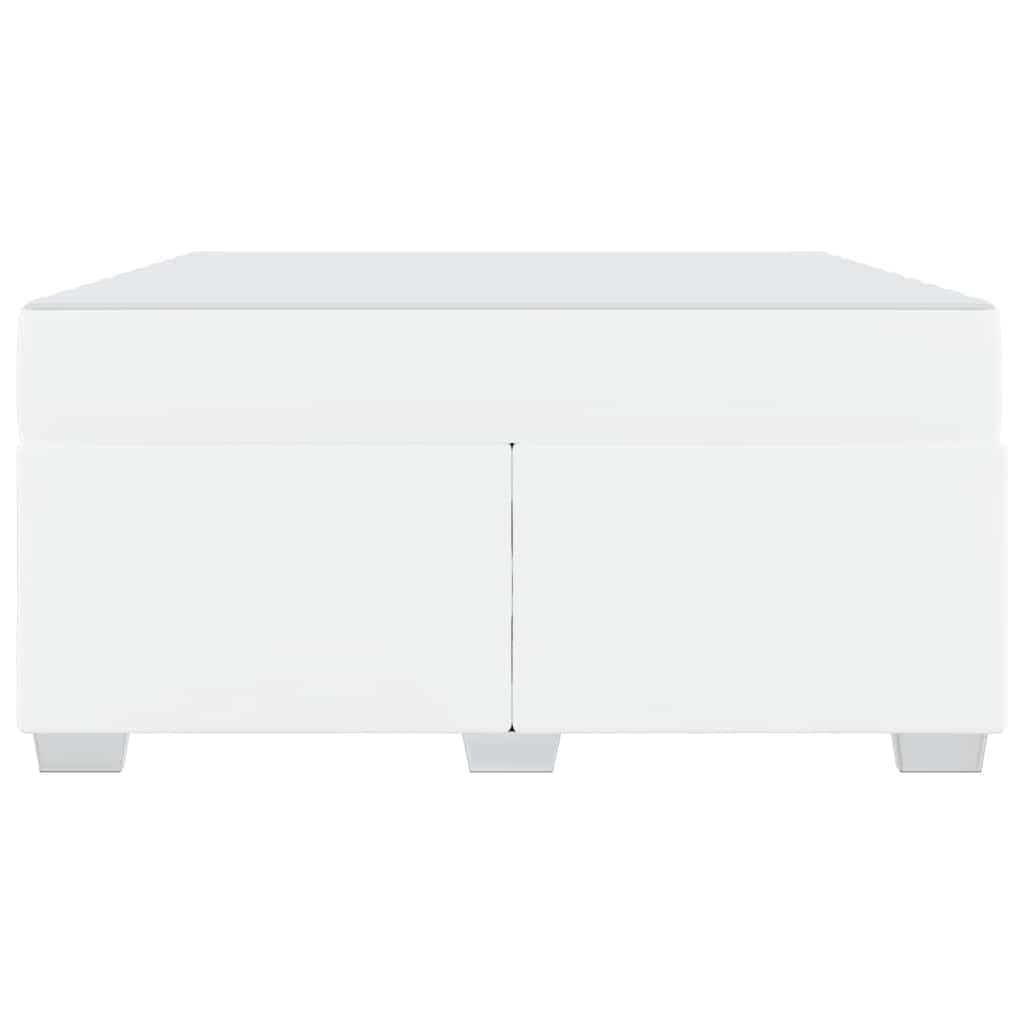 Bedframe met matras Wit 160 x 200 cm Stof is nu te koop bij PeponiXL, paradijselijk wonen!