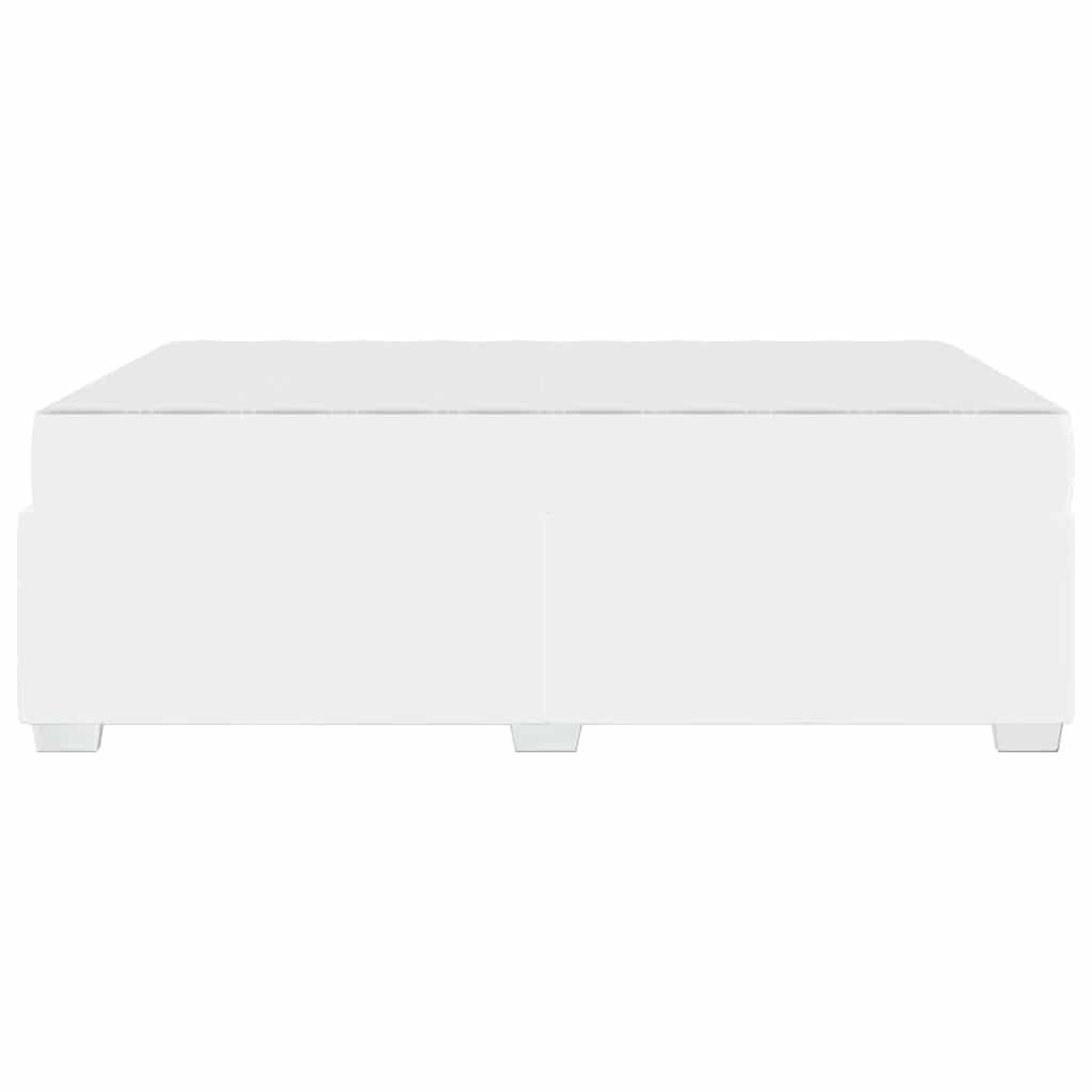 Bedframe met matras Wit 160 x 200 cm Stof is nu te koop bij PeponiXL, paradijselijk wonen!