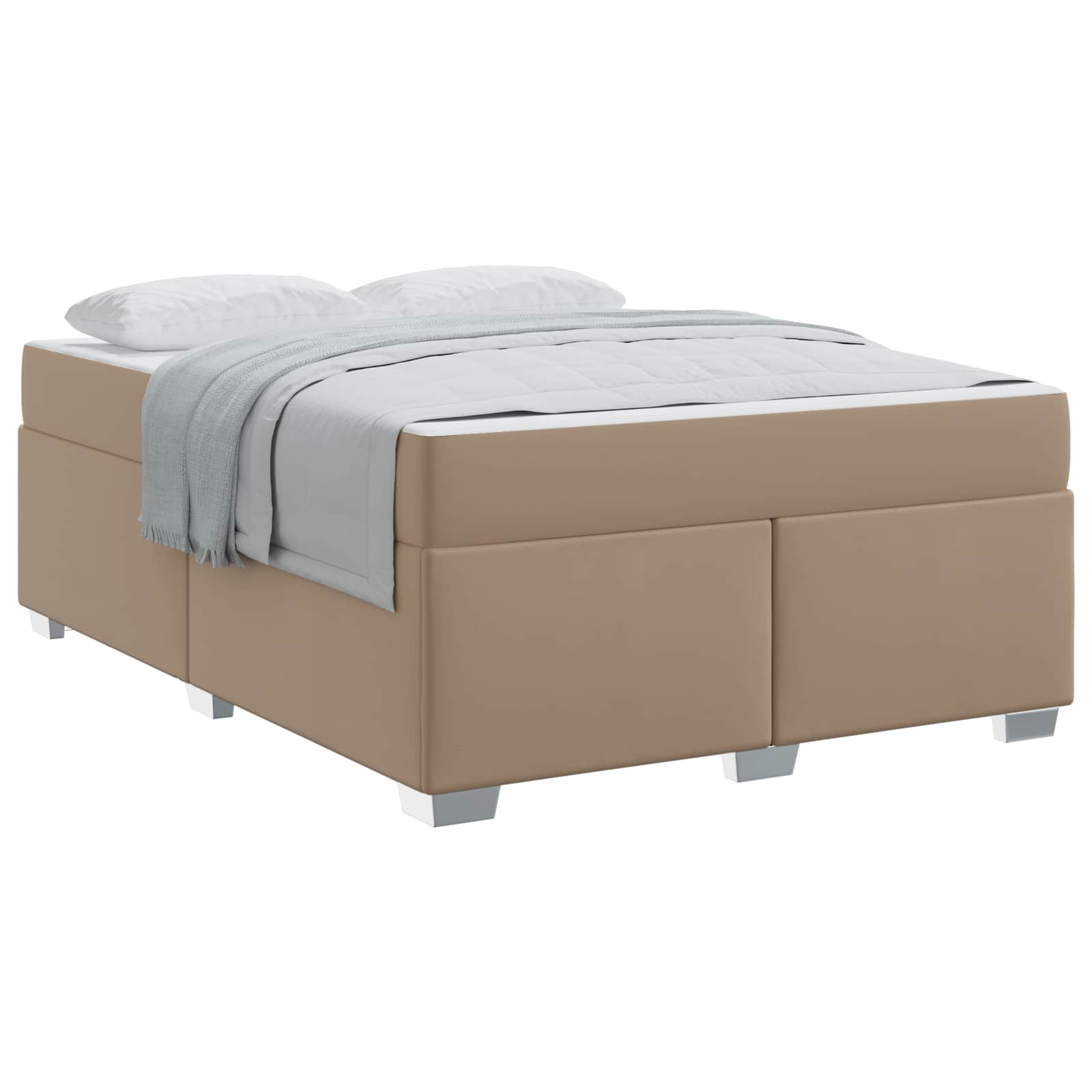 Bedframe met matras Cappuccino 160 x 200 cm Stof is nu te koop bij PeponiXL, paradijselijk wonen!