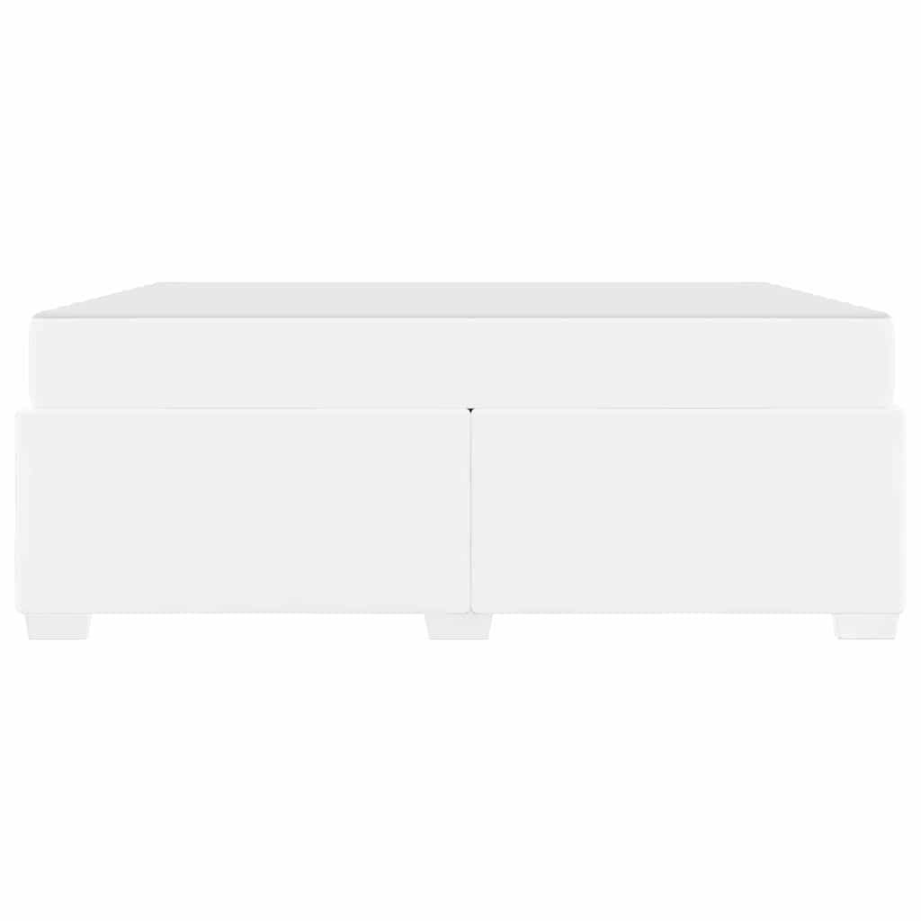 Bedframe met matras Wit 180 x 200 cm Stof is nu te koop bij PeponiXL, paradijselijk wonen!