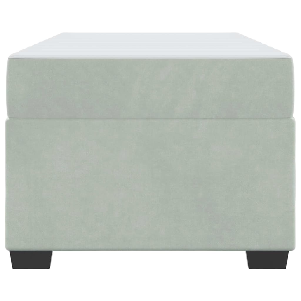 Bedframe met matras Lichtgrijs 90 x 190 cm Stof is nu te koop bij PeponiXL, paradijselijk wonen!