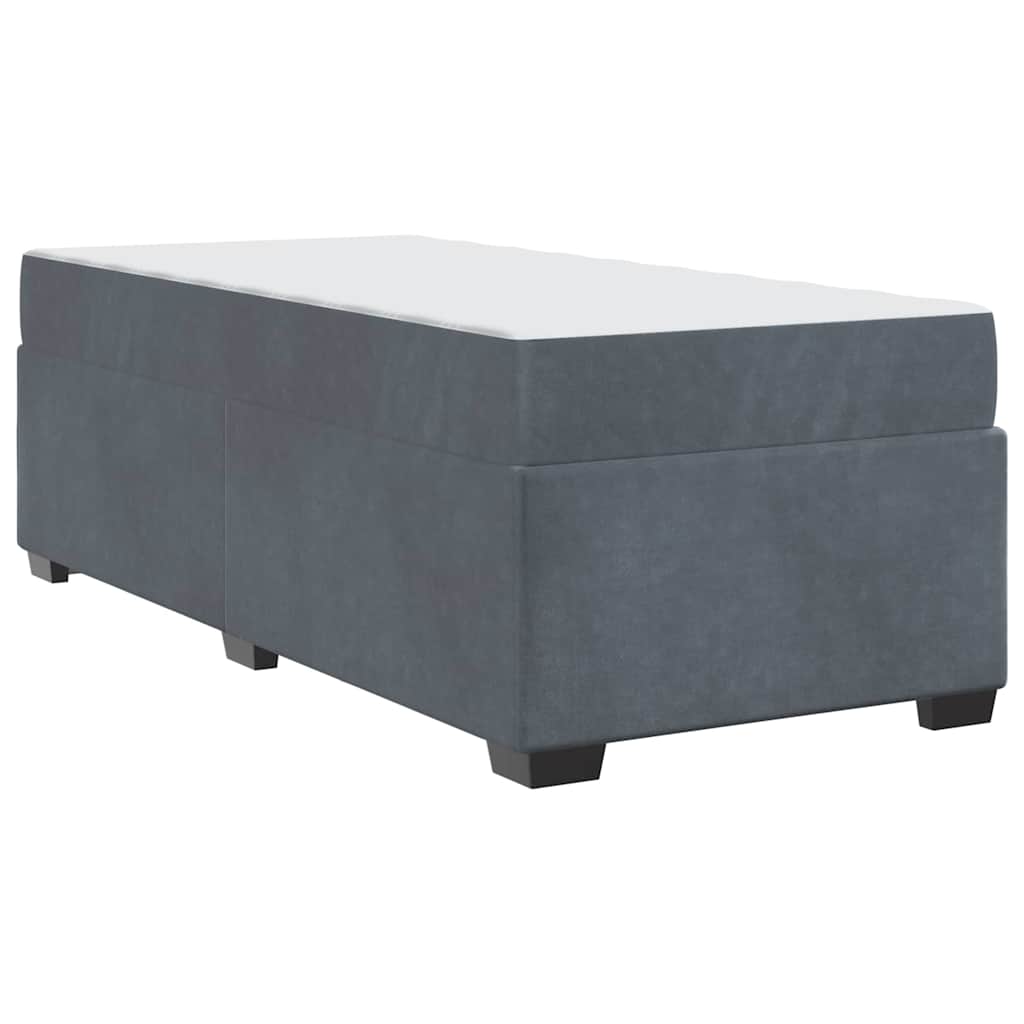 Bedframe met matras Donkergrijs 90 x 190 cm Stof is nu te koop bij PeponiXL, paradijselijk wonen!
