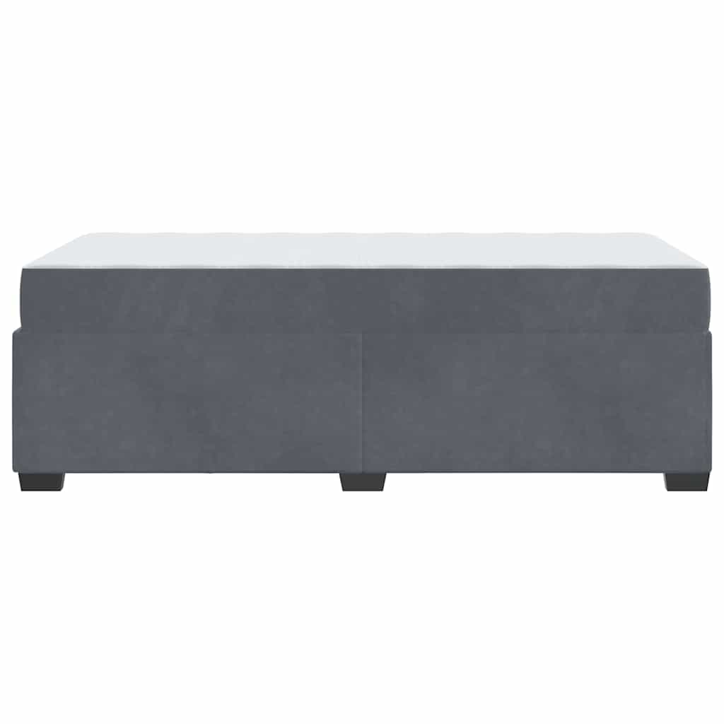 Bedframe met matras Donkergrijs 90 x 190 cm Stof is nu te koop bij PeponiXL, paradijselijk wonen!