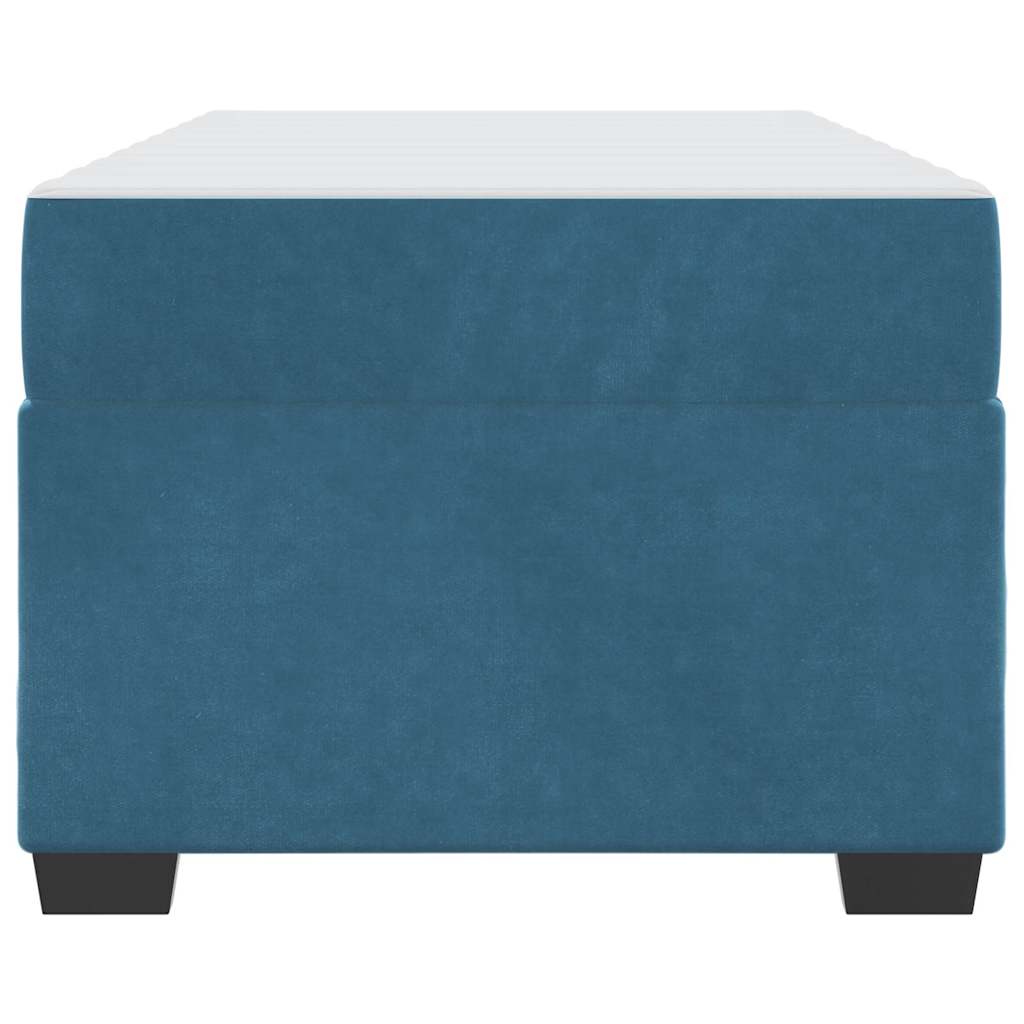 Bedframe met matras Donkerblauw 90 x 190 cm Stof is nu te koop bij PeponiXL, paradijselijk wonen!