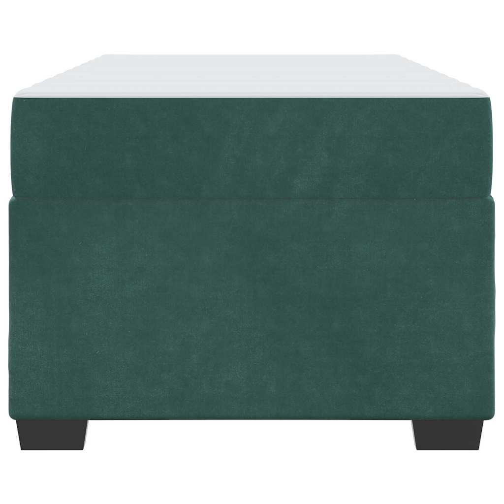 Bedframe met matras Donkergroen 90 x 200 cm Stof is nu te koop bij PeponiXL, paradijselijk wonen!