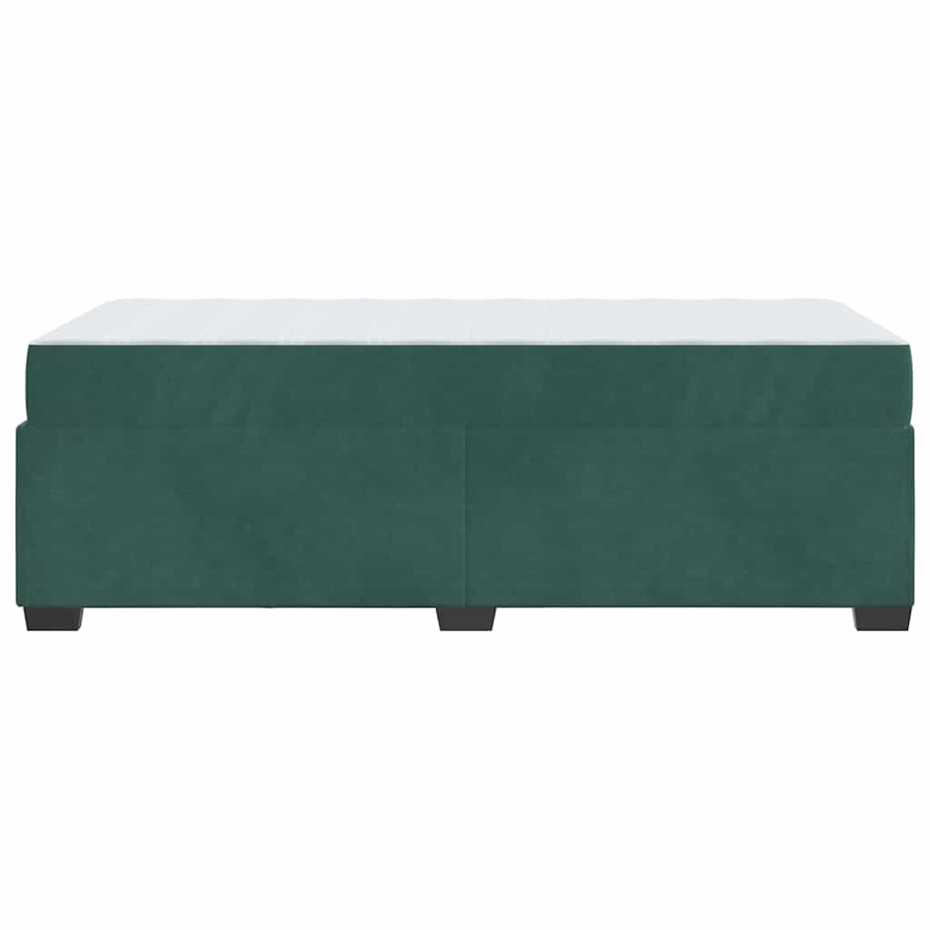 Bedframe met matras Donkergroen 90 x 200 cm Stof is nu te koop bij PeponiXL, paradijselijk wonen!