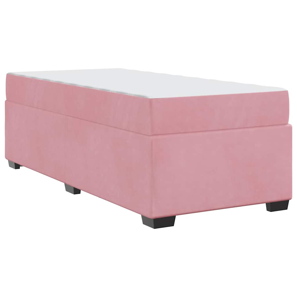 Bedframe met matras Roze 90 x 200 cm Stof is nu te koop bij PeponiXL, paradijselijk wonen!