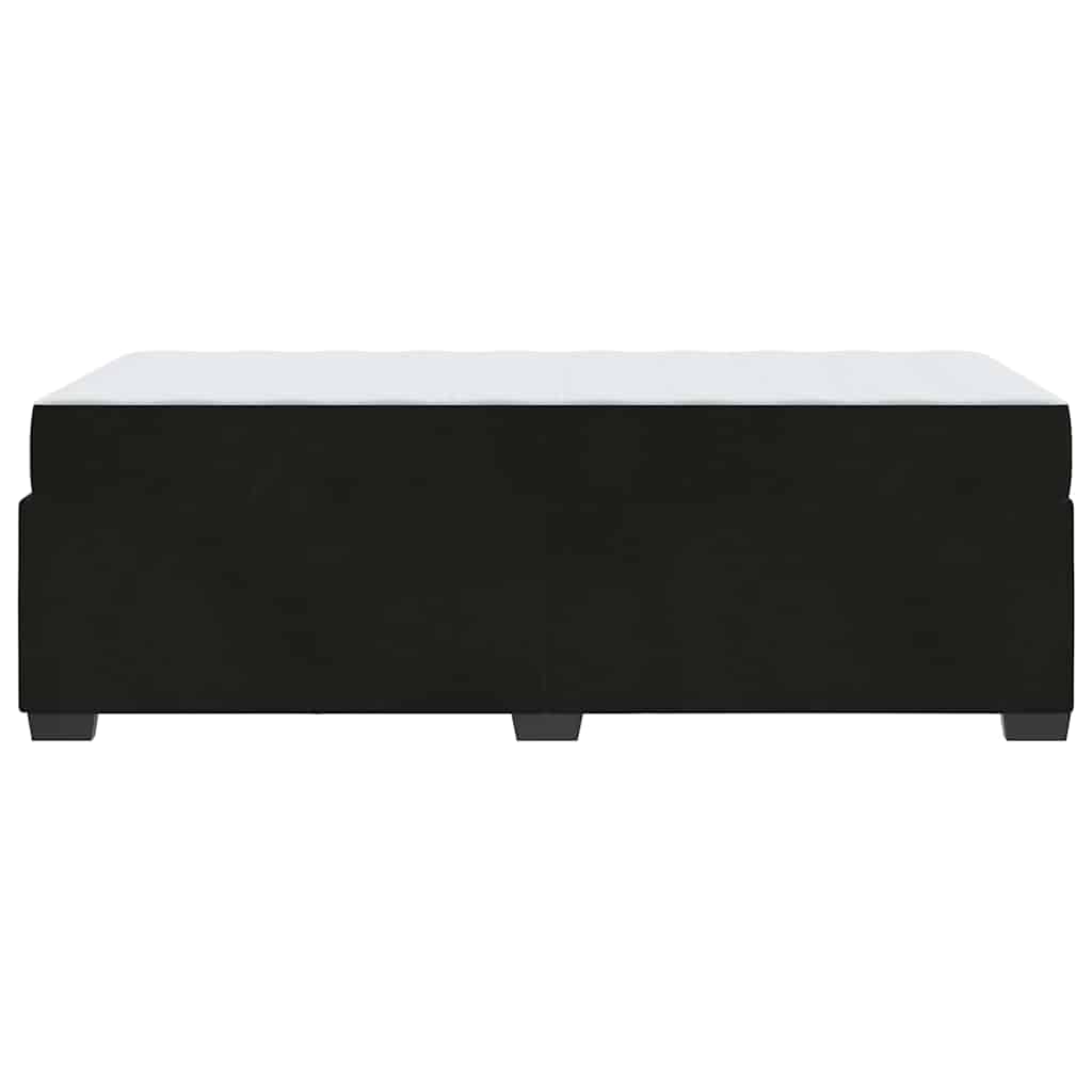 Bedframe met matras Zwart 100 x 200 cm Stof is nu te koop bij PeponiXL, paradijselijk wonen!