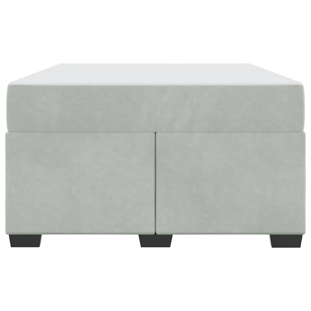 Bedframe met matras Lichtgrijs 120 x 190 cm Stof is nu te koop bij PeponiXL, paradijselijk wonen!