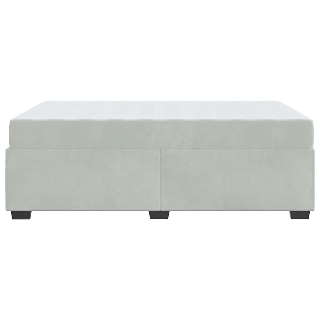 Bedframe met matras Lichtgrijs 120 x 190 cm Stof is nu te koop bij PeponiXL, paradijselijk wonen!