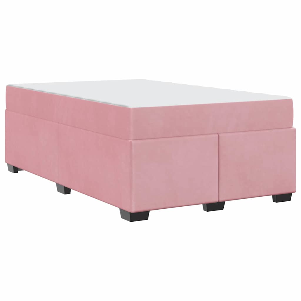 Bedframe met matras Roze 120 x 190 cm Stof is nu te koop bij PeponiXL, paradijselijk wonen!