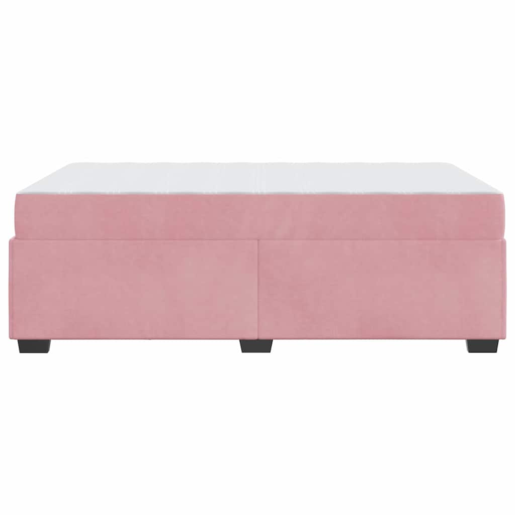 Bedframe met matras Roze 120 x 190 cm Stof is nu te koop bij PeponiXL, paradijselijk wonen!