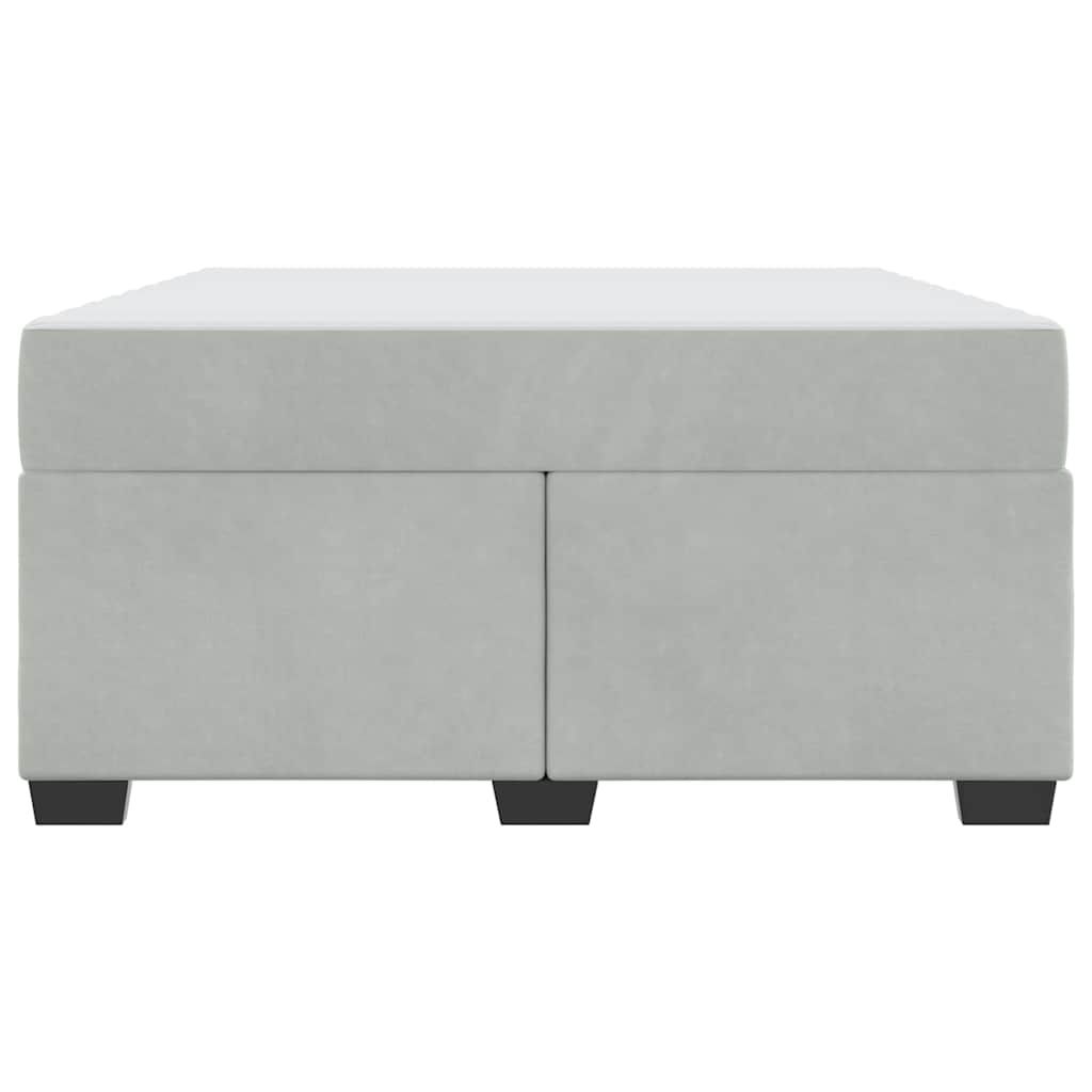 Bedframe met matras Lichtgrijs 140 x 200 cm Stof is nu te koop bij PeponiXL, paradijselijk wonen!