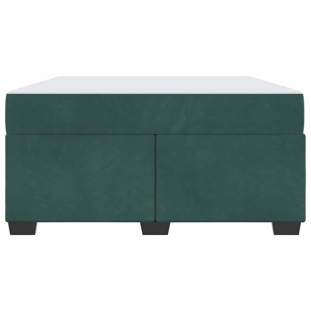 Bedframe met matras Donkergroen 160 x 200 cm Stof is nu te koop bij PeponiXL, paradijselijk wonen!