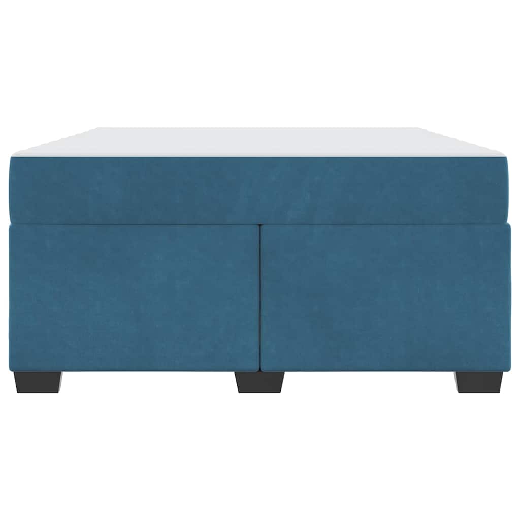 Bedframe met matras Donkerblauw 160 x 200 cm Stof is nu te koop bij PeponiXL, paradijselijk wonen!