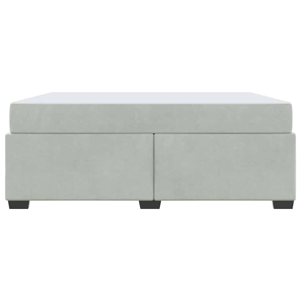 Bedframe met matras Lichtgrijs 180 x 200 cm Stof is nu te koop bij PeponiXL, paradijselijk wonen!