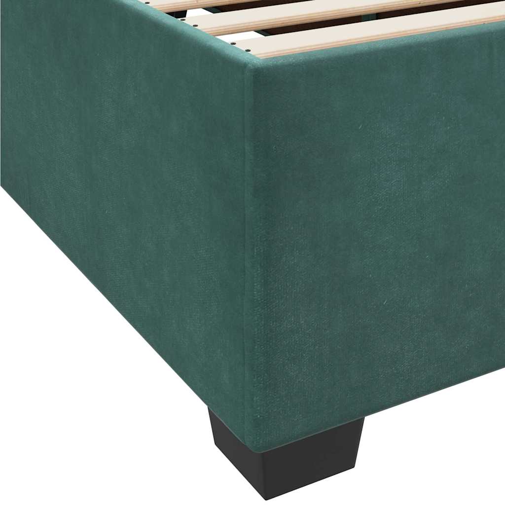 Bedframe met matras Donkergroen 180 x 200 cm Stof is nu te koop bij PeponiXL, paradijselijk wonen!