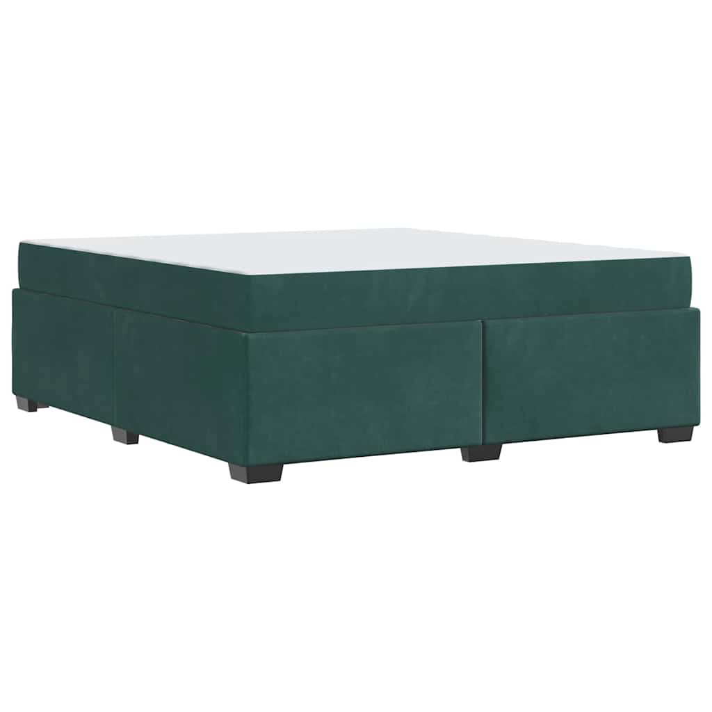 Bedframe met matras Donkergroen 180 x 200 cm Stof is nu te koop bij PeponiXL, paradijselijk wonen!