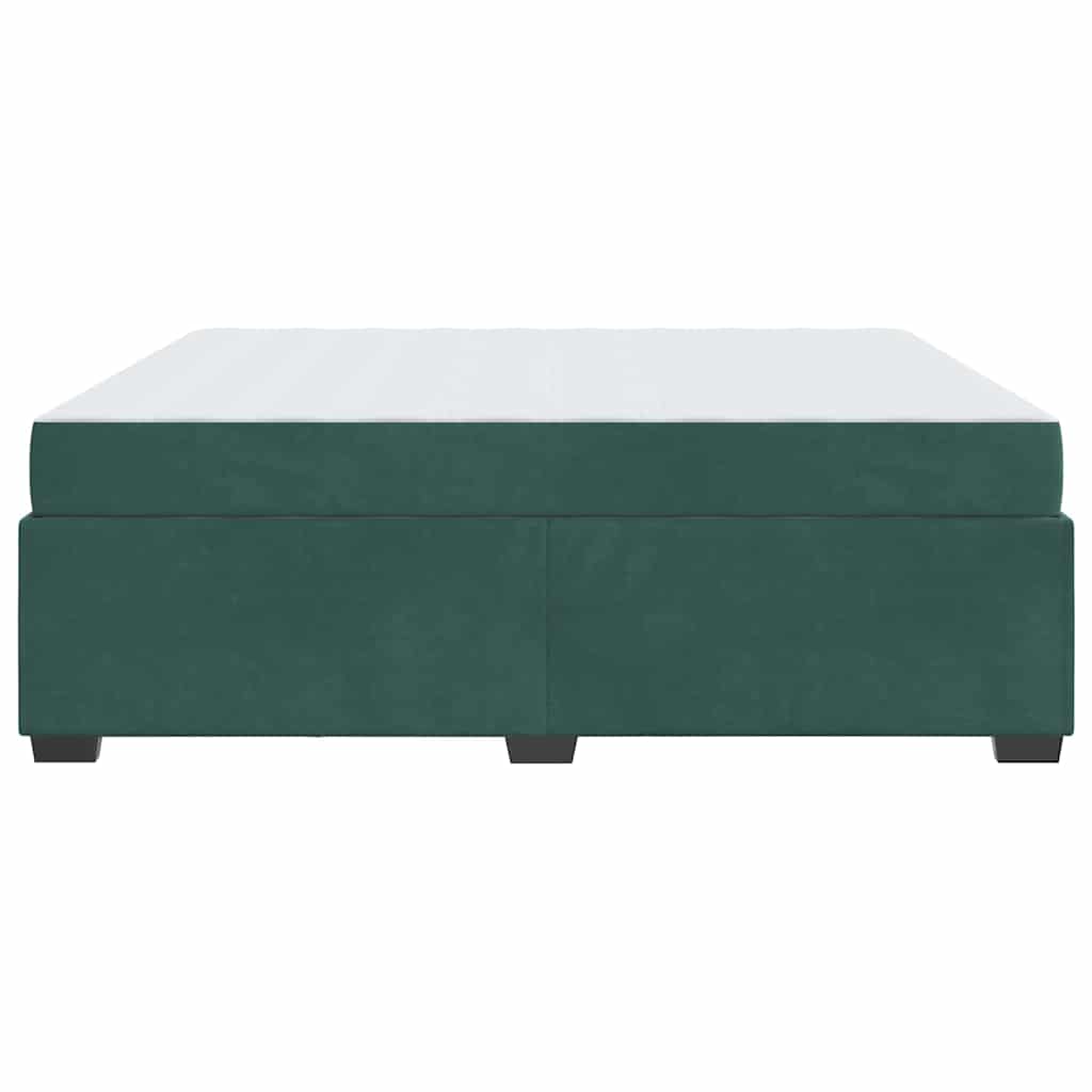 Bedframe met matras Donkergroen 180 x 200 cm Stof is nu te koop bij PeponiXL, paradijselijk wonen!